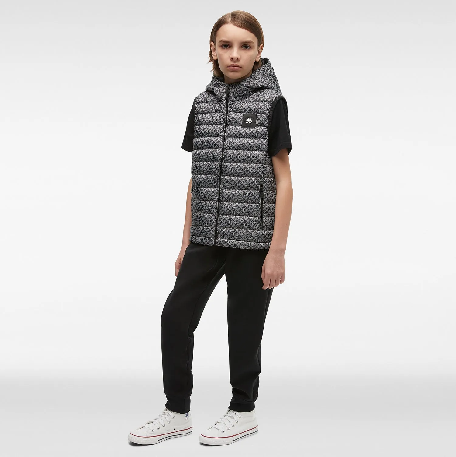 Air Down Vest - Grey Print