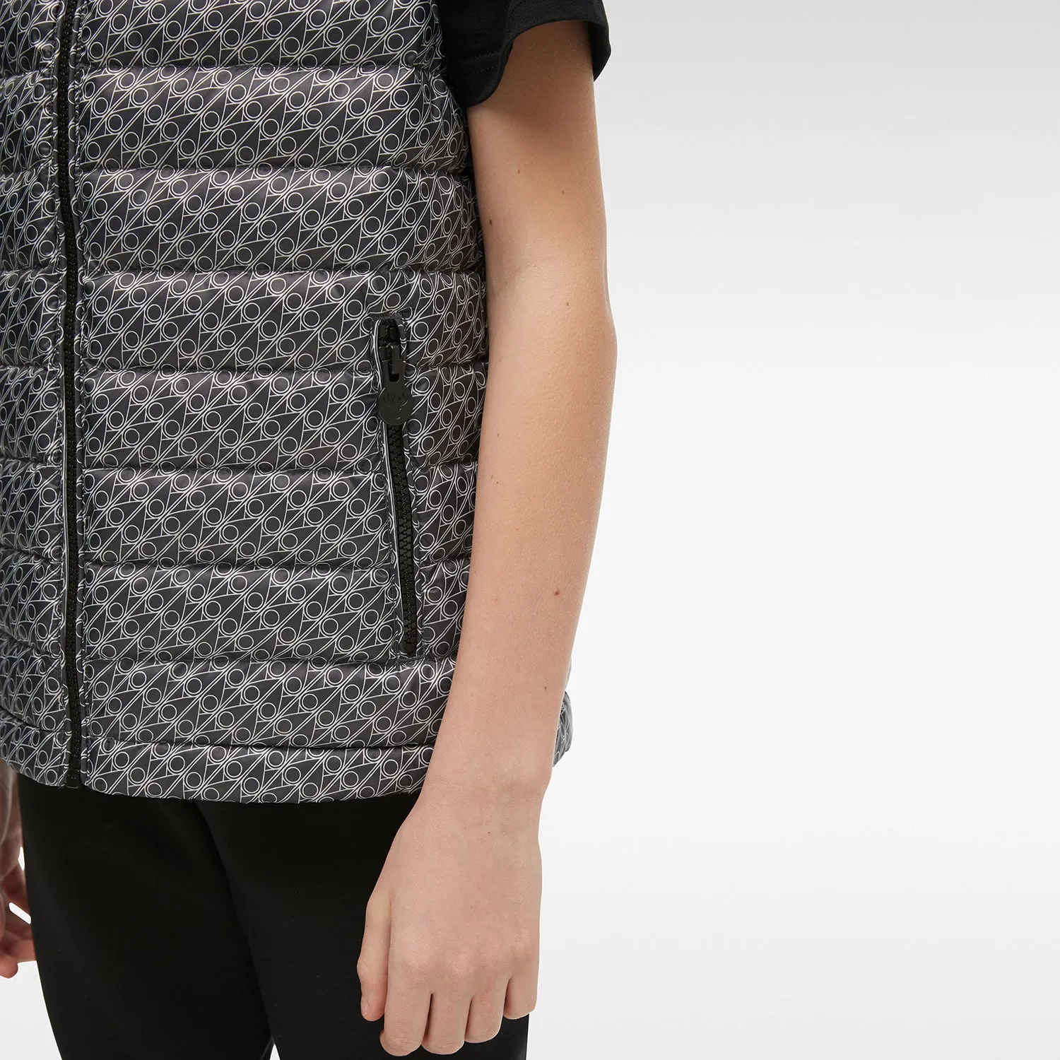 Air Down Vest - Grey Print