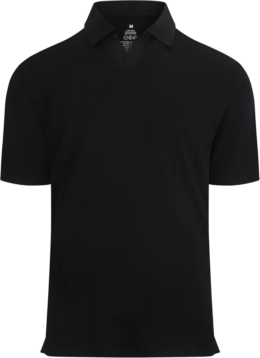 Alex Vando Mens Cotton Polo Shirts V-Neck Short Sleeve Casual Shirts for Men