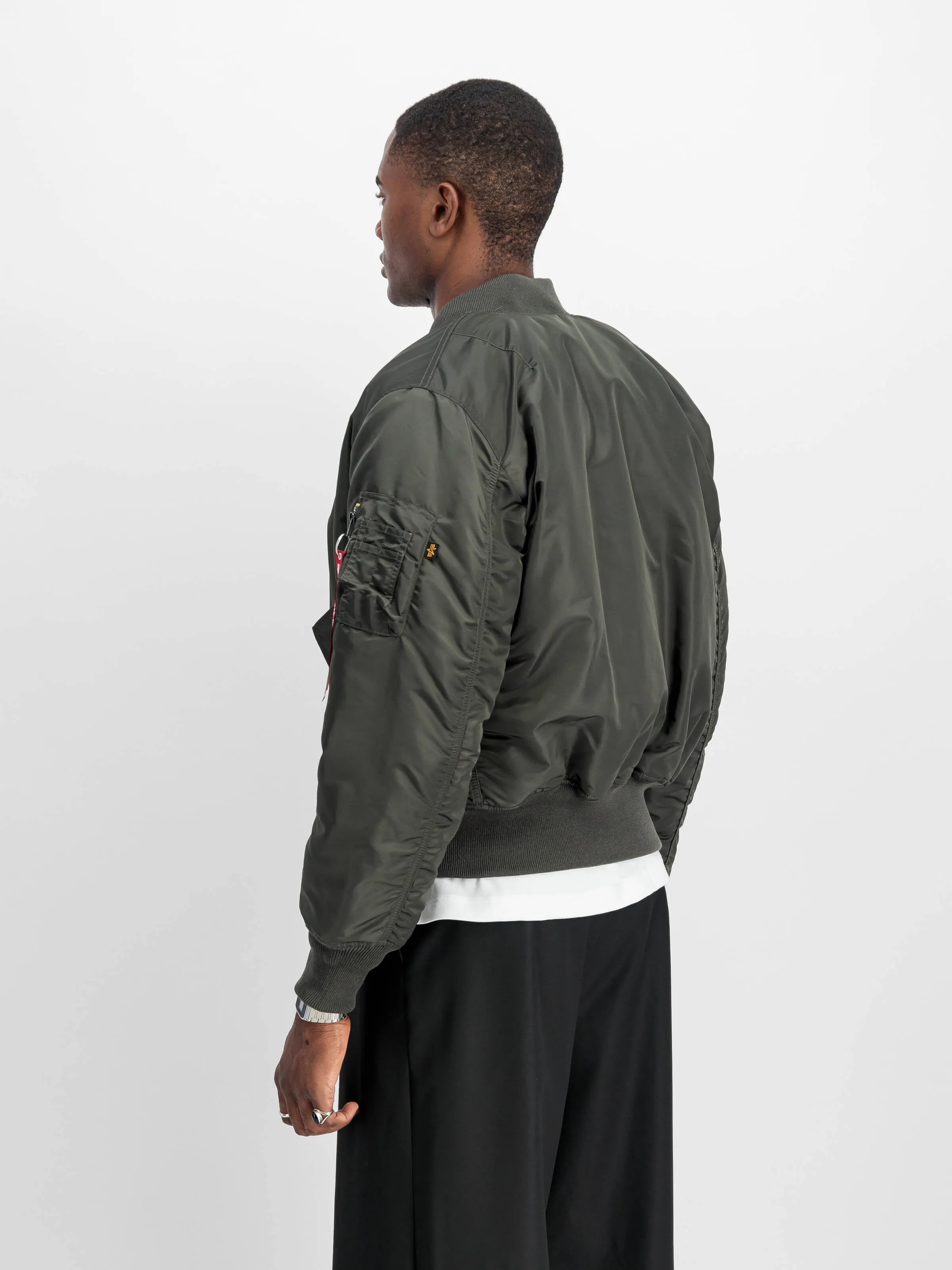 Alpha Industries Bomber Over Nylon Reversibile Grigio Uomo