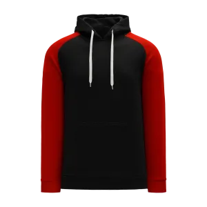Athletic Knit (AK) A1840A-249 Adult Black/Red Apparel Sweatshirt