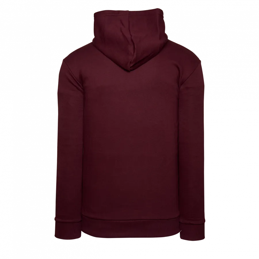 Athletic Knit (AK) A3000A-009 Maroon Adult Apparel Cotton Hooded Sweatshirt