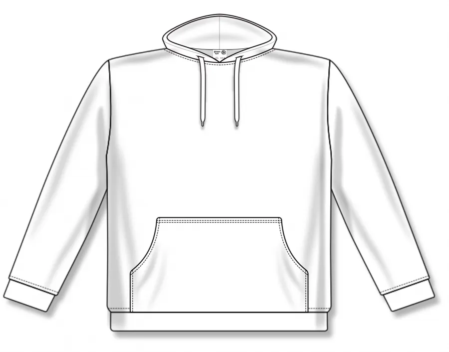 Athletic Knit (AK) A3000Y-000 White Youth Apparel Cotton Hooded Sweatshirt