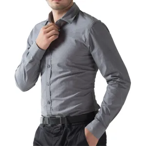 Autumn Spring Mens Stylish Shirts Slim Fit Men's Dress Shirts Long Sleeve Casual Tops Camisa Masculina