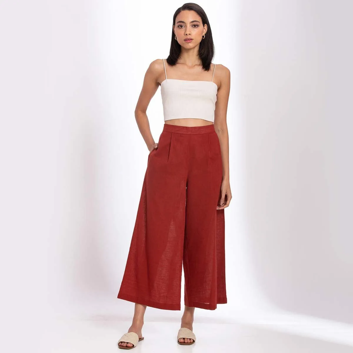 Basic Pants - Warm Red