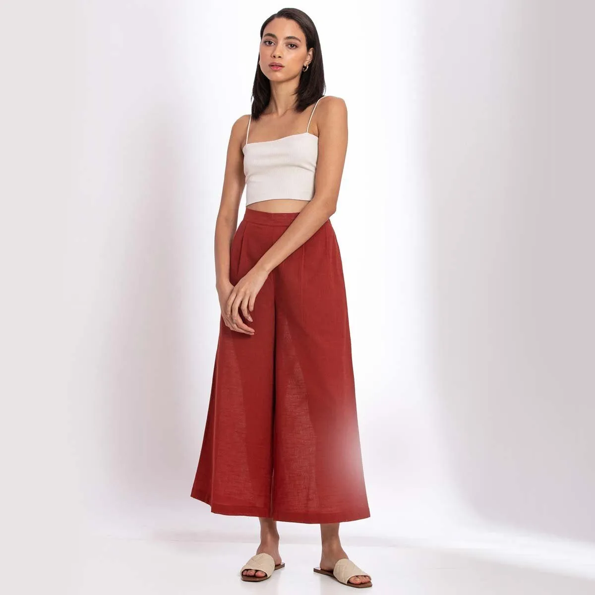 Basic Pants - Warm Red