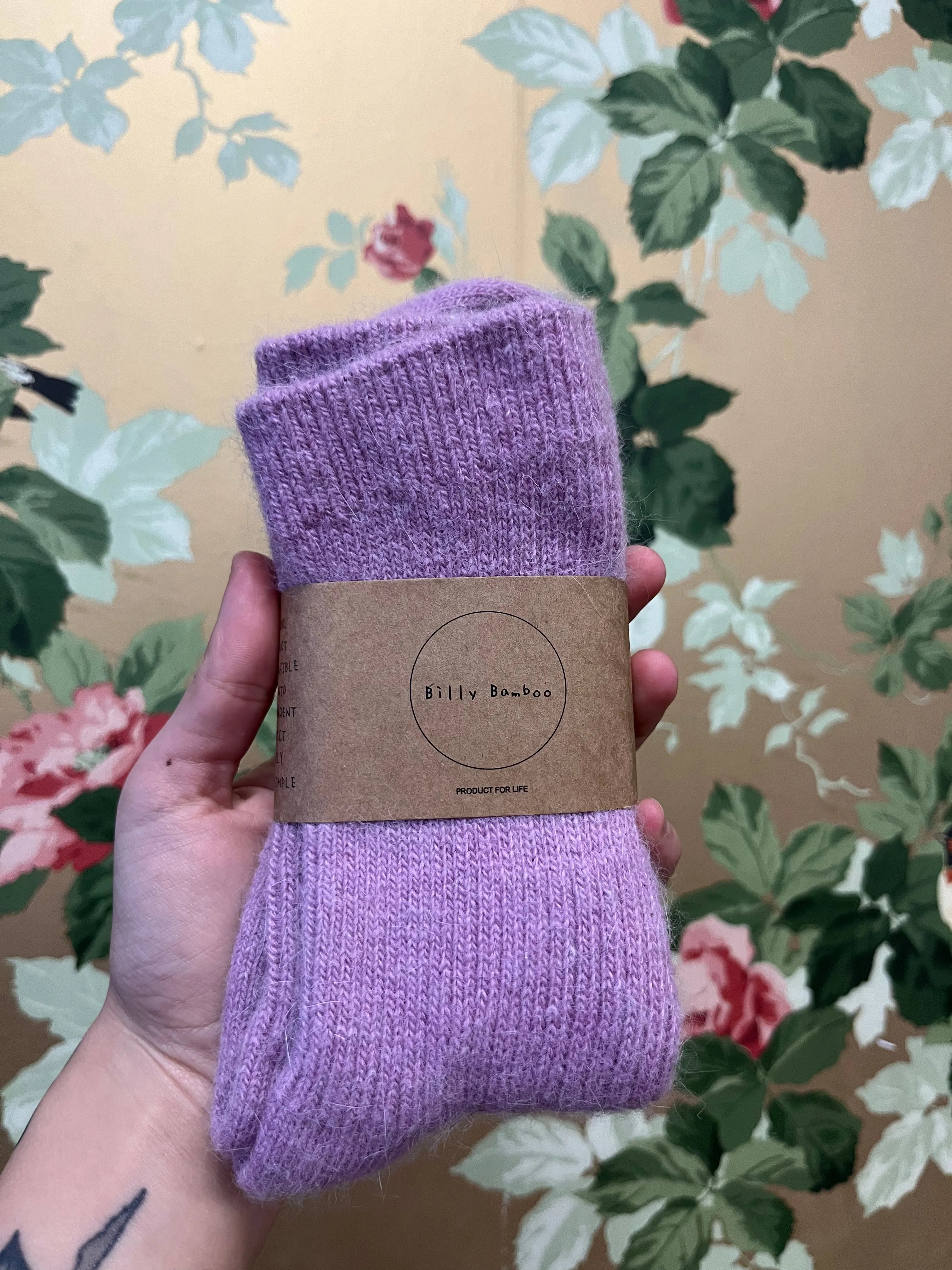Billy Bamboo Angora Wool Socks (Many Colours)
