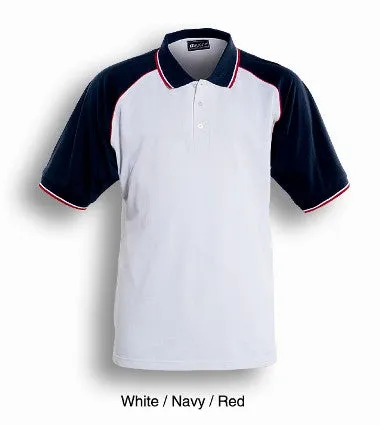 Bocini Adults Three Tone Polo-(CP0360)