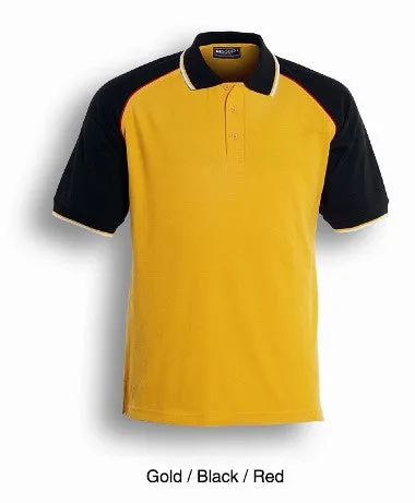 Bocini Adults Three Tone Polo-(CP0360)