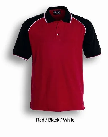 Bocini Adults Three Tone Polo-(CP0360)