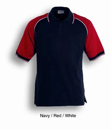 Bocini Adults Three Tone Polo-(CP0360)