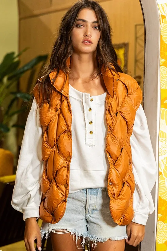 Bucketlist Button-Up Down Puffer Vest