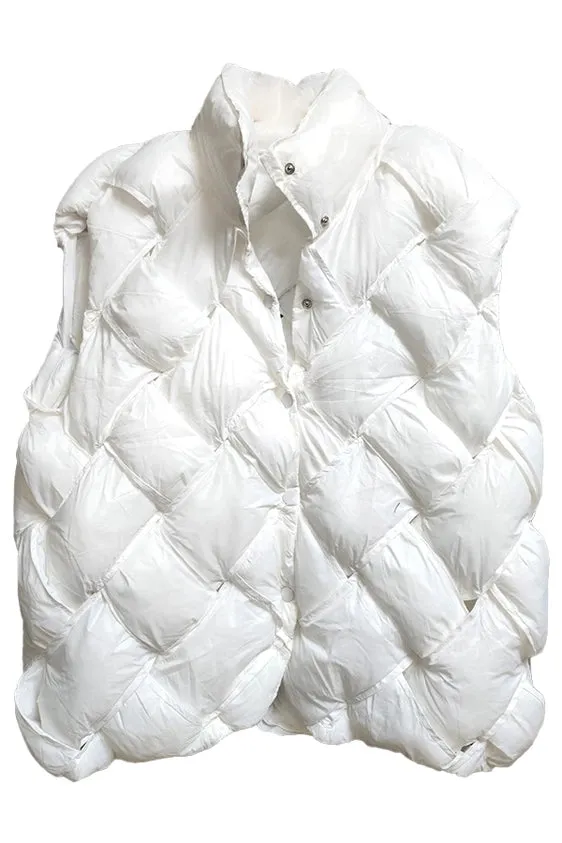 Bucketlist Button-Up Down Puffer Vest