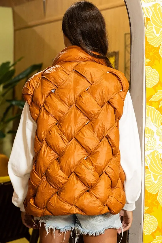 Bucketlist Button-Up Down Puffer Vest