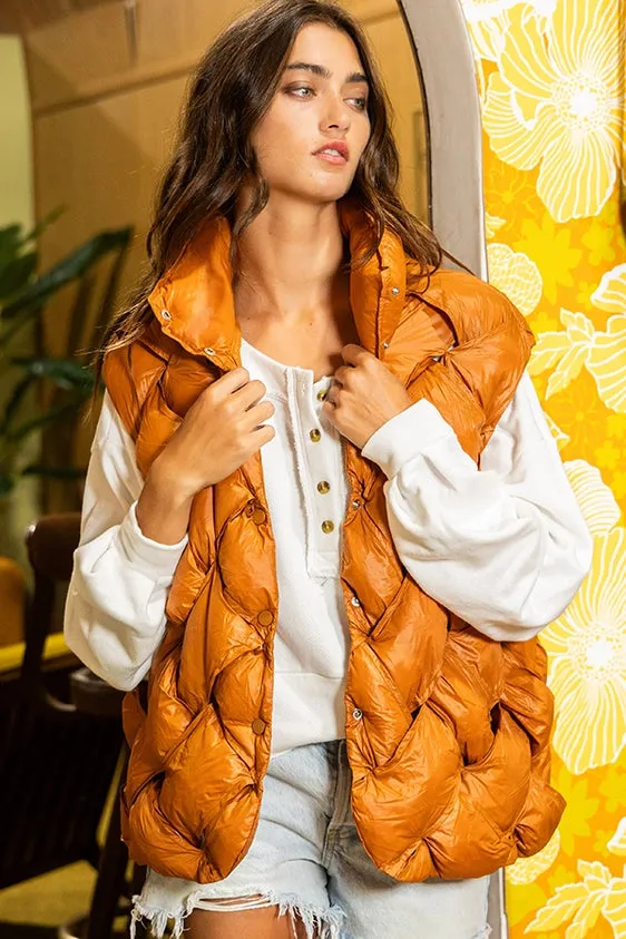 Bucketlist Button-Up Down Puffer Vest