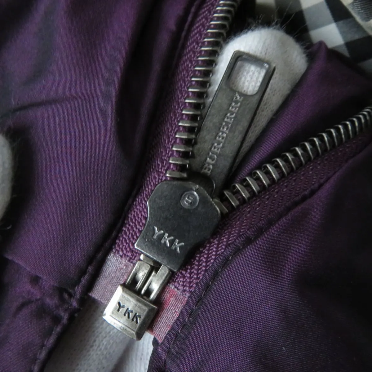 Burberry Women's Down Vest, Purple, Size 36