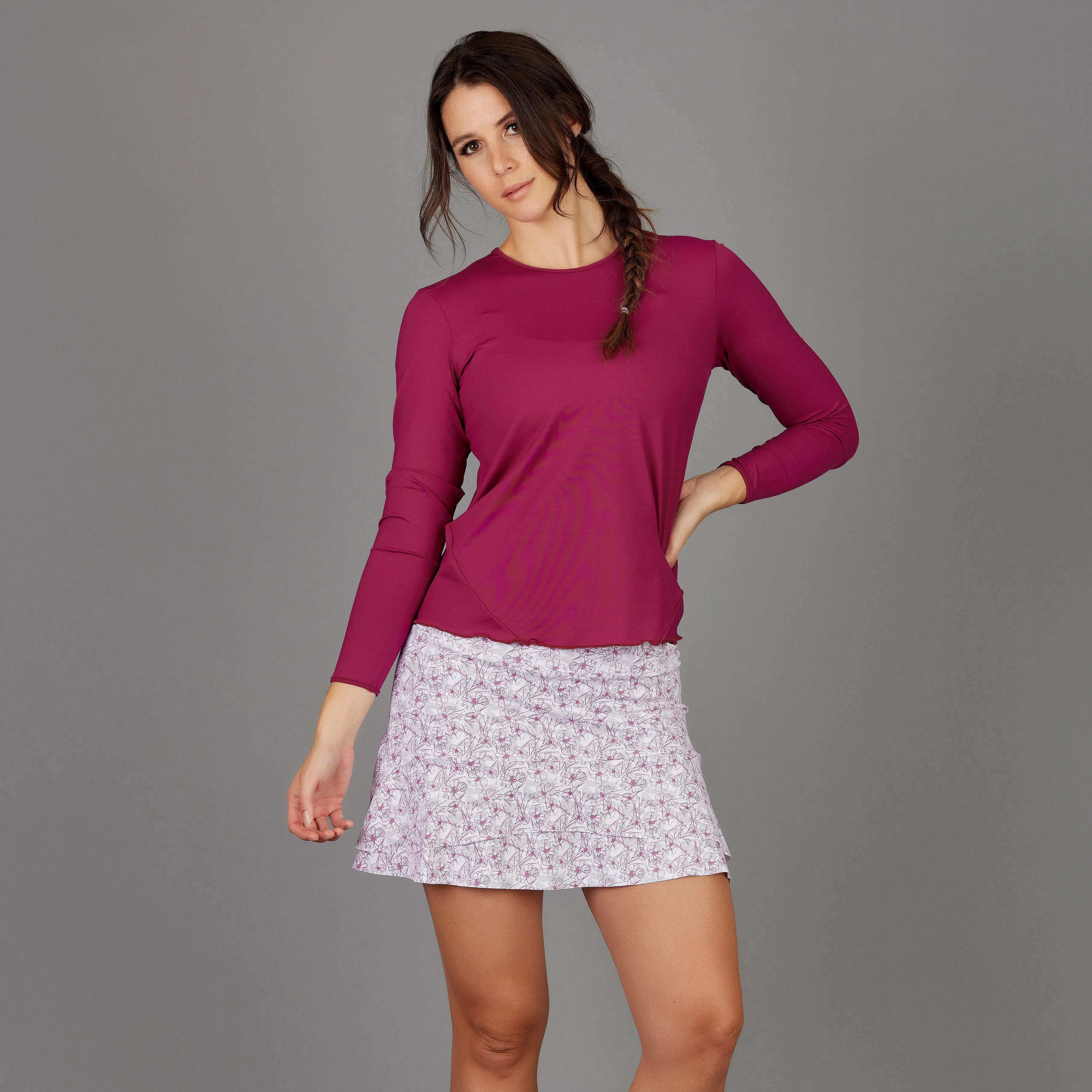 Dash Long-Sleeve Top (ruby)