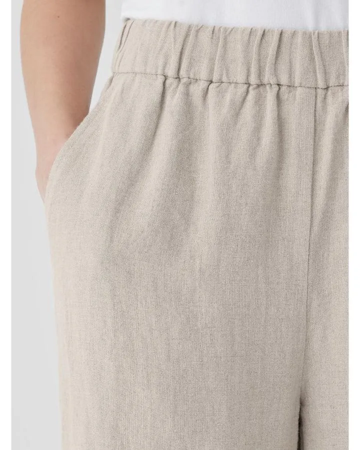 Eileen Fisher Organic Linen Wide Leg Pant