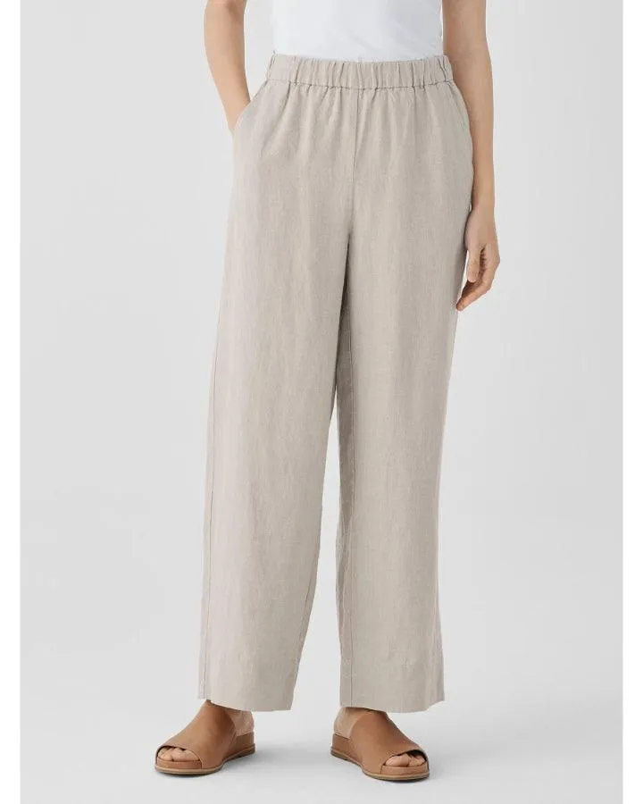 Eileen Fisher Organic Linen Wide Leg Pant