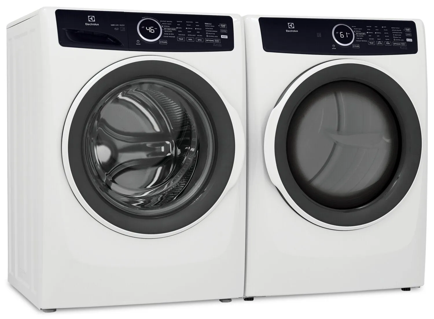 Electrolux 5.2 Cu. Ft. Front-Load Washer and 8 Cu. Ft. Electric Dryer - ELFW743W/ELFE743W