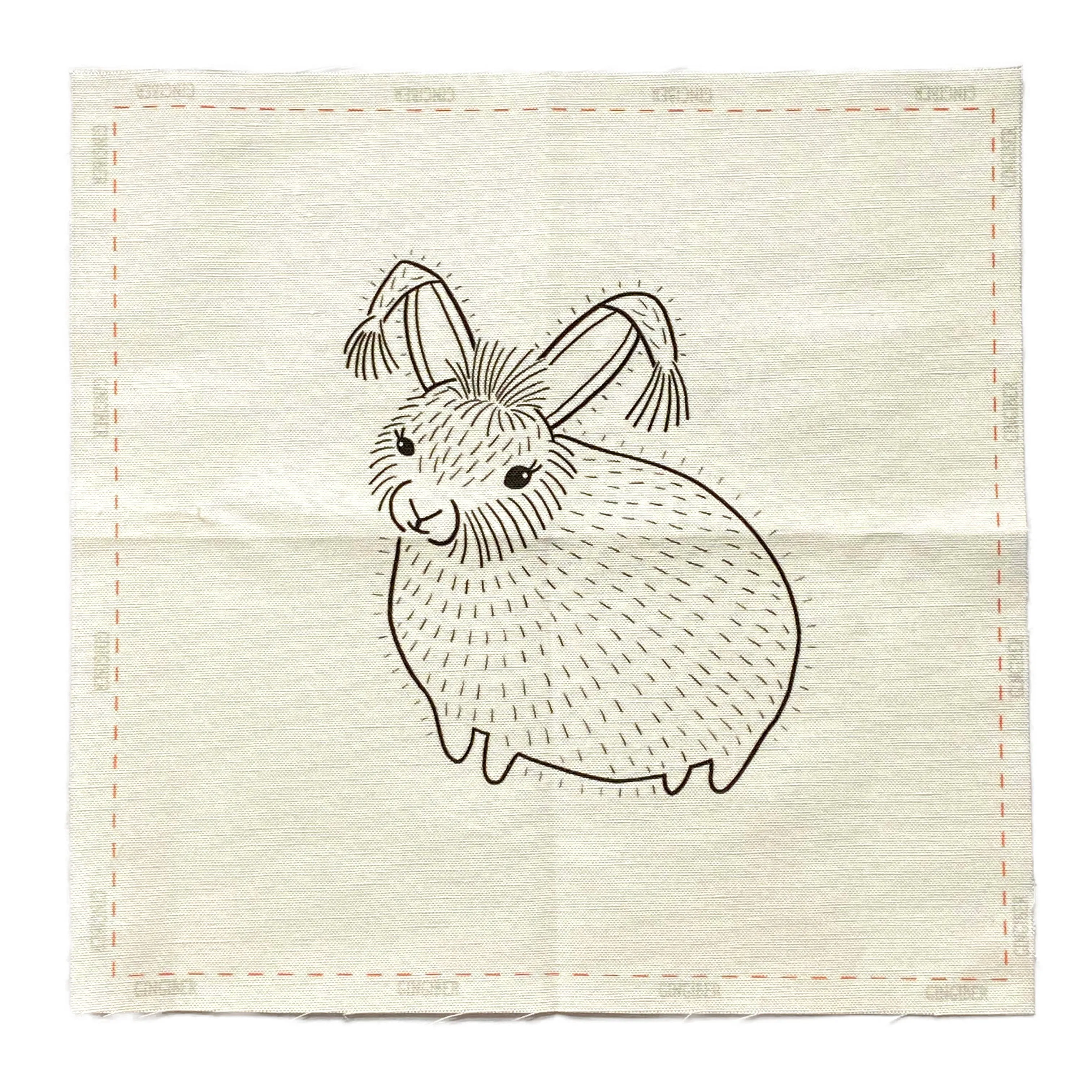 EMBROIDERY SAMPLER / ANGORA BUNNY