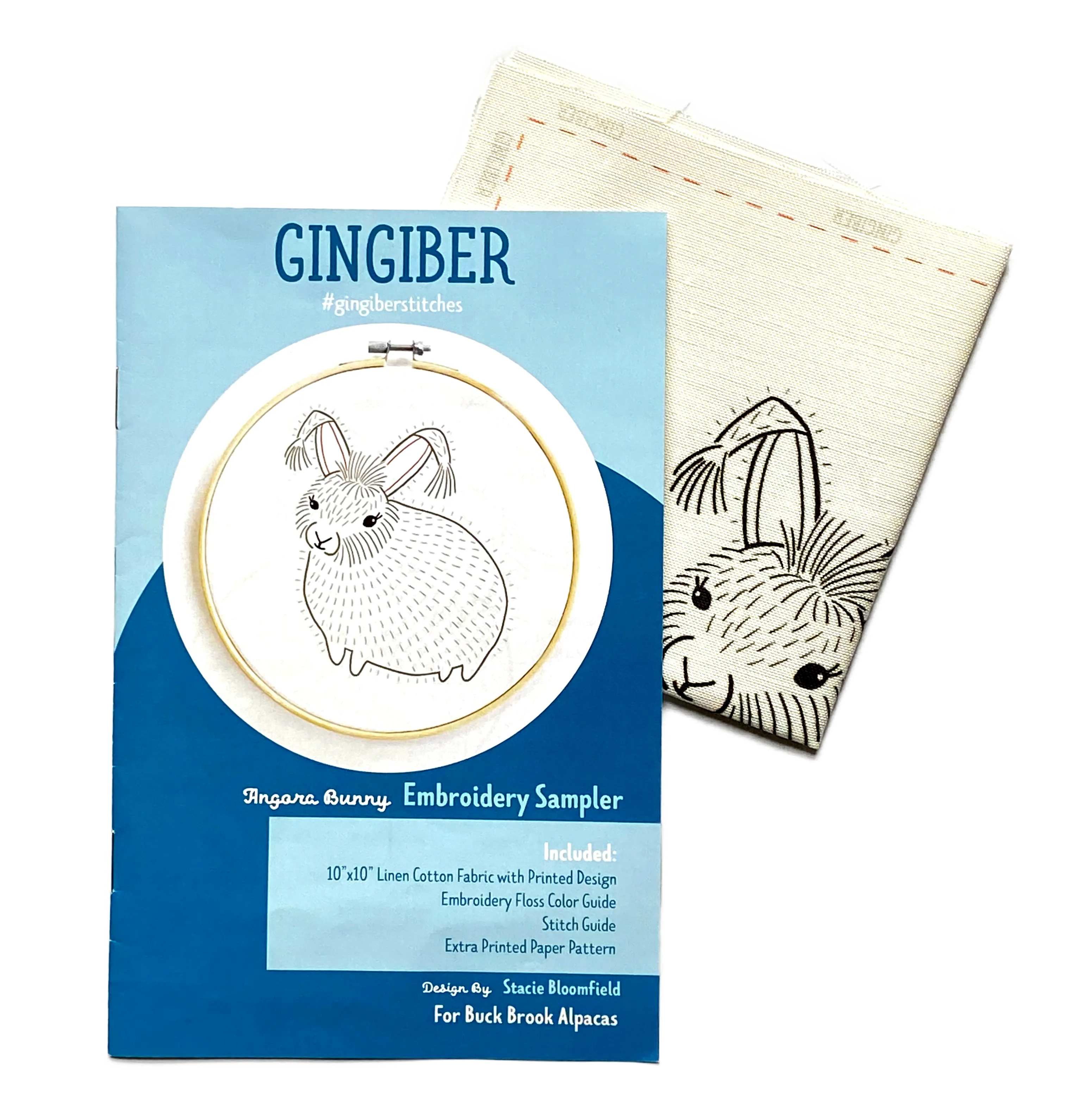 EMBROIDERY SAMPLER / ANGORA BUNNY