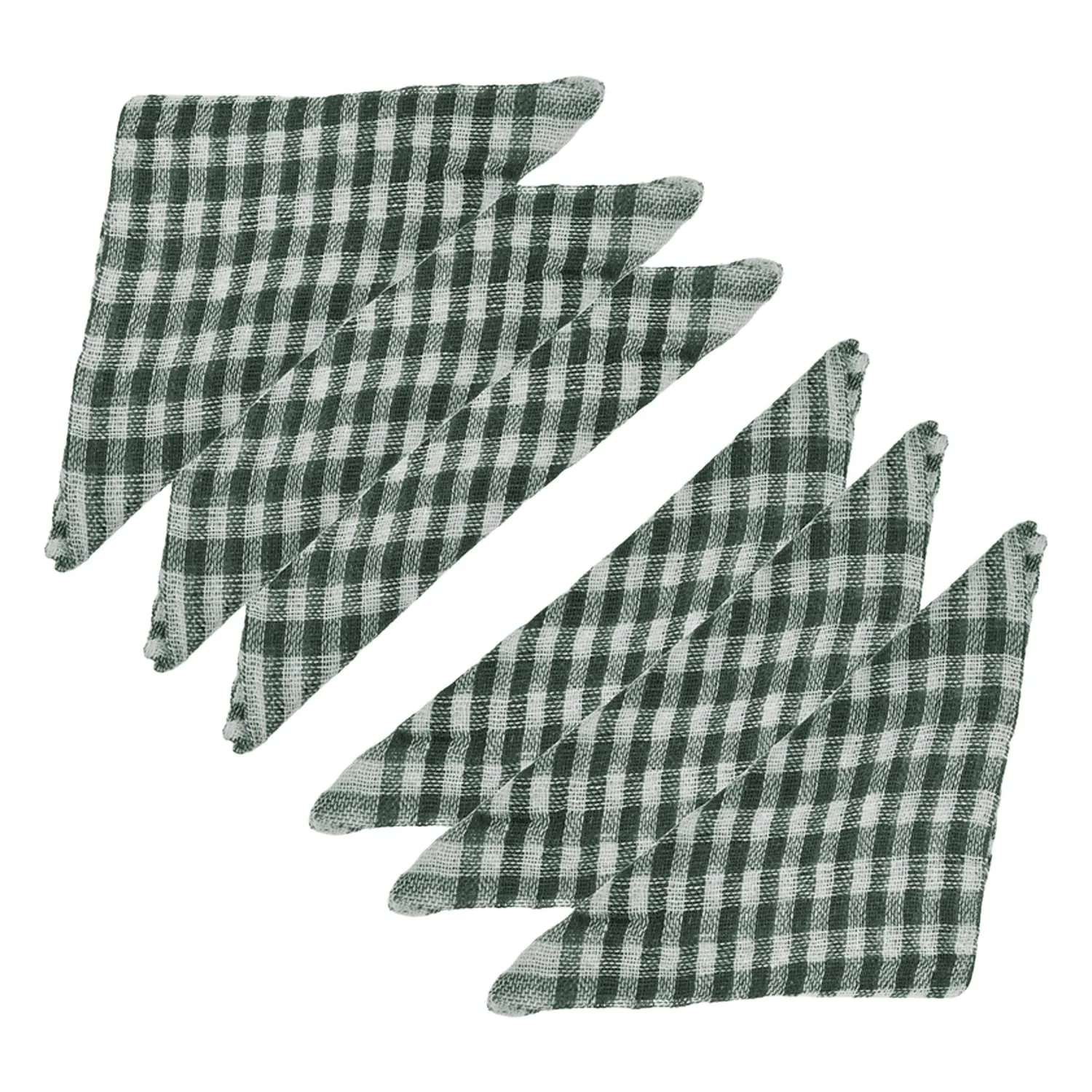 Heart Home Duster | Wet Dry Cleaning Napkin | Cotton Kitchen Duster | 300 GSM Kitchen Cleaning Clothes | Pocha For Kitchen | Car | Desk | Fan | Set of 24 | 101 | Green