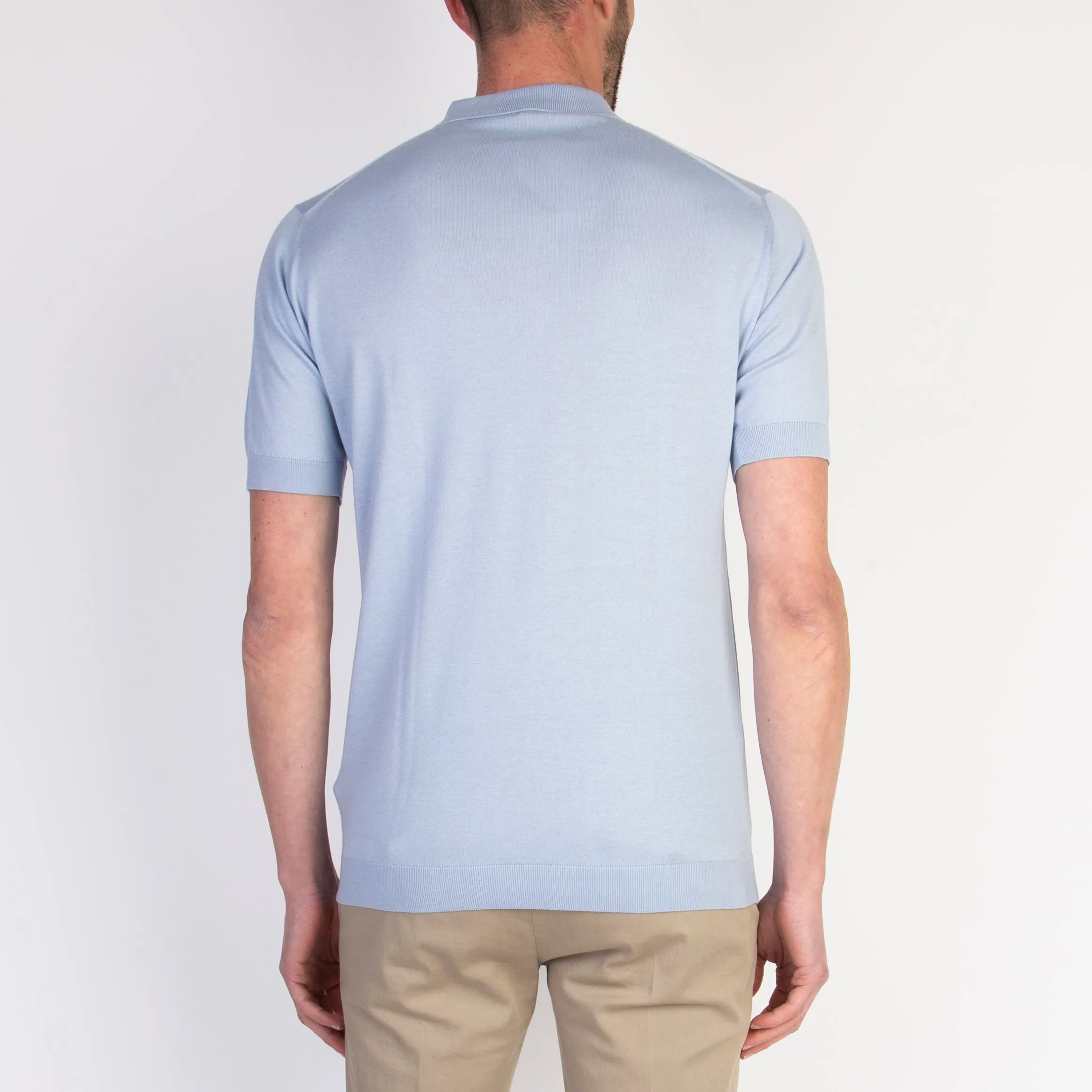JOHN SMEDLEY POLO ADRIAN S/S MIRAGE BLU