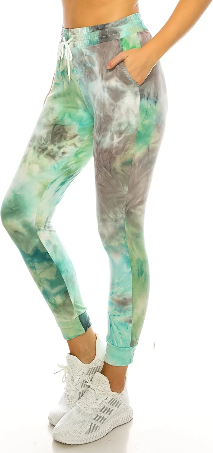 LA12ST Jogger Pants for Women Womens Sweatpants Drawstring Pockets Soft Workout Yoga Lightweight Lounge Pants