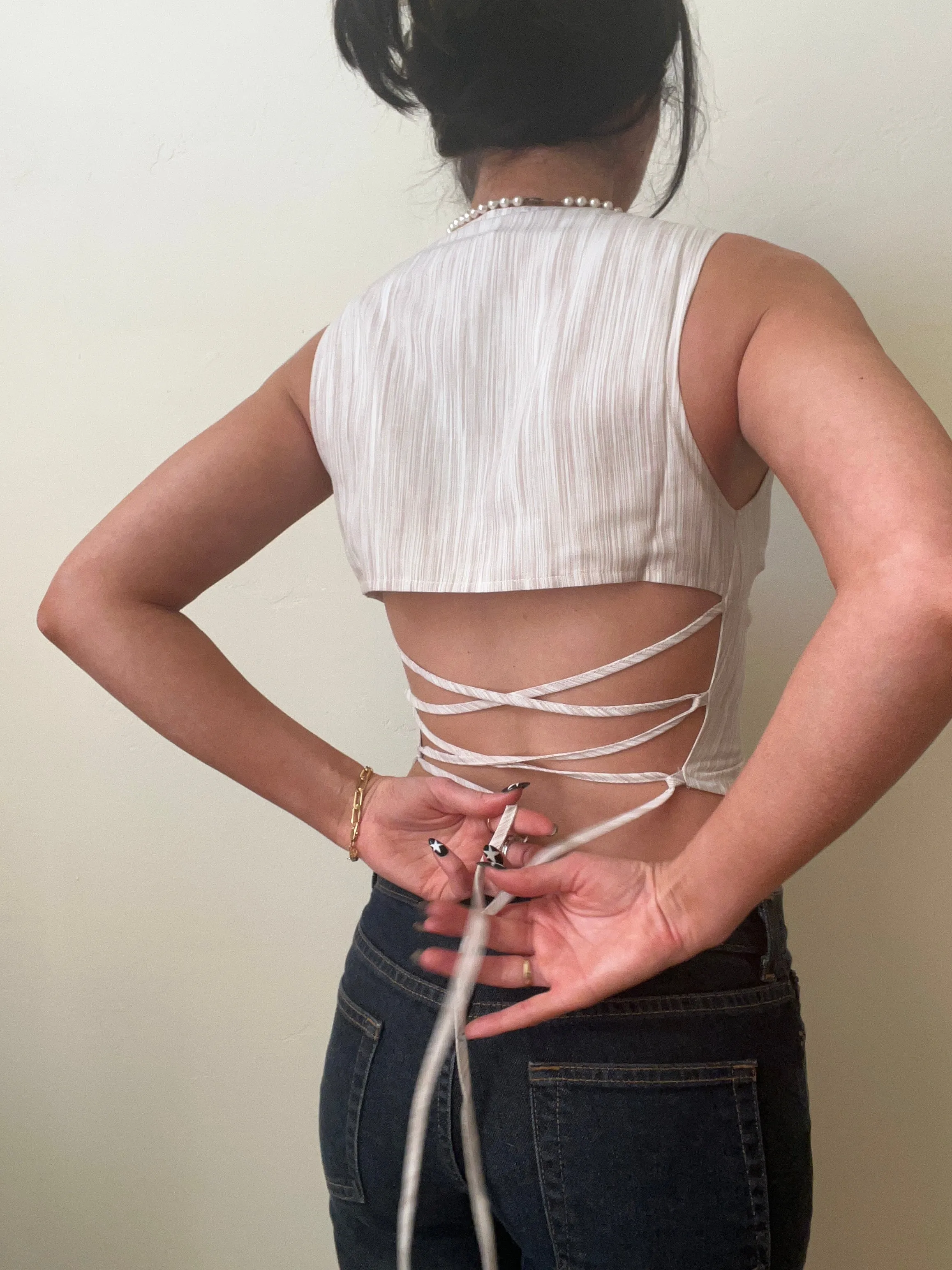Lace Up Judy Top