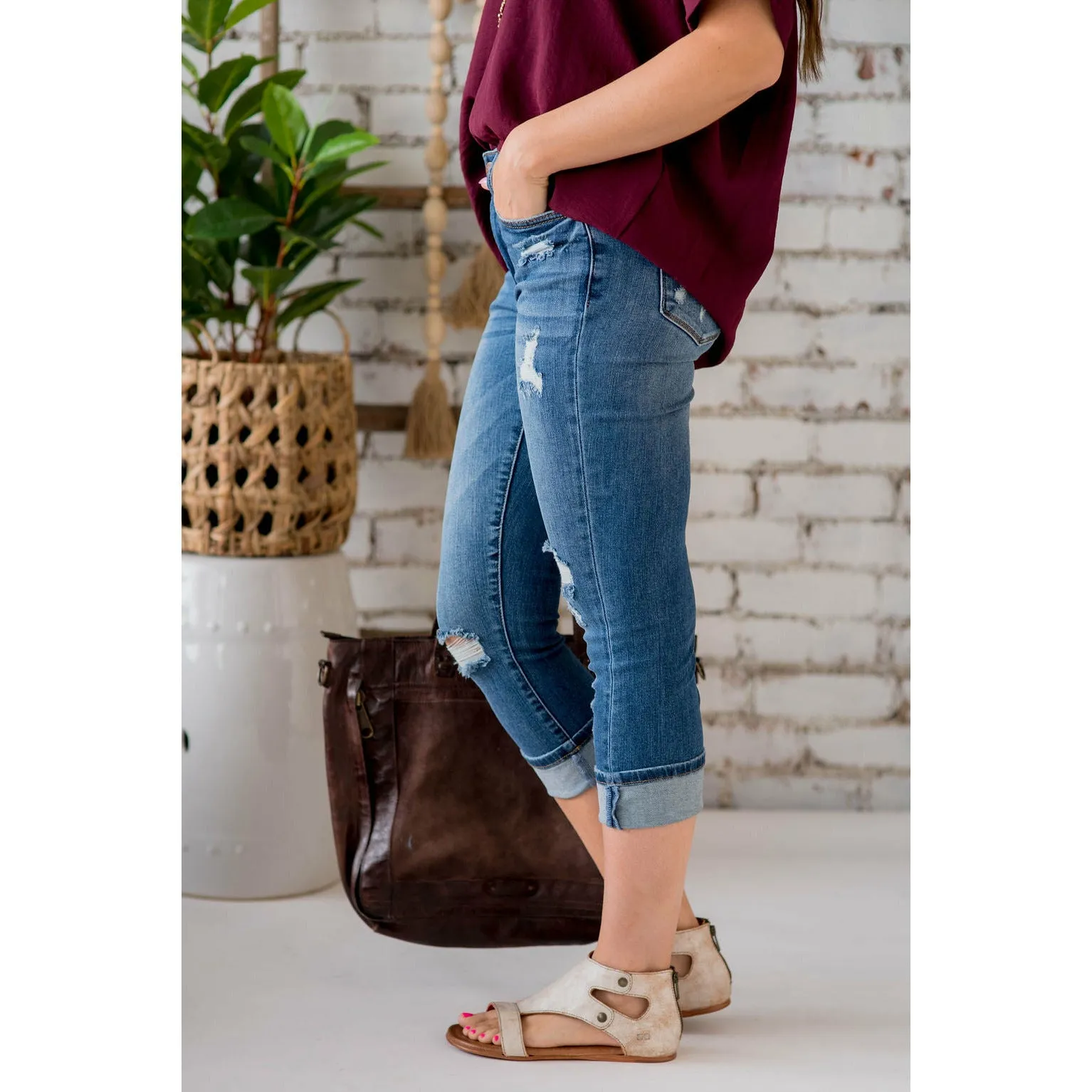 Laura Denim Capri