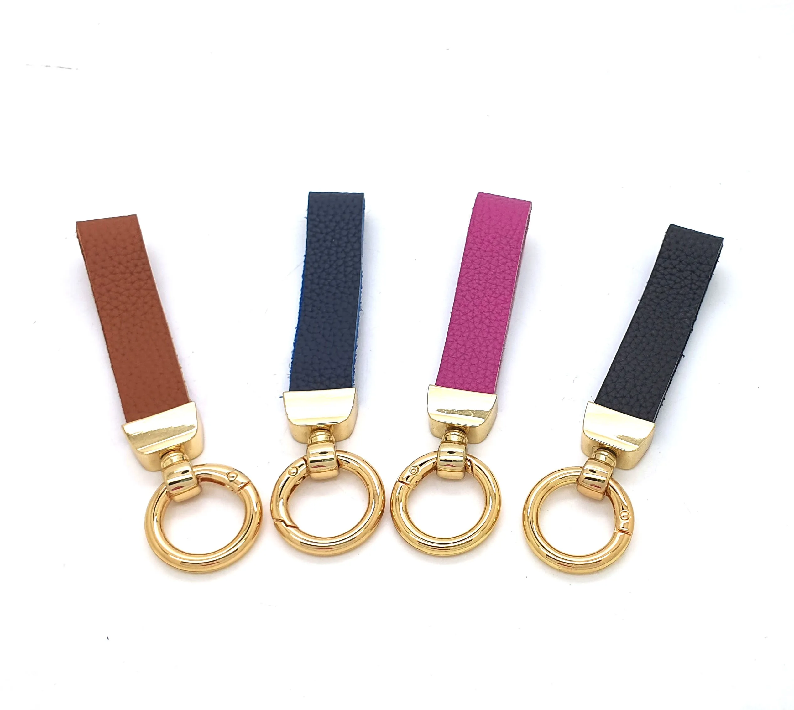 Leather KeyFob Keyring Handle
