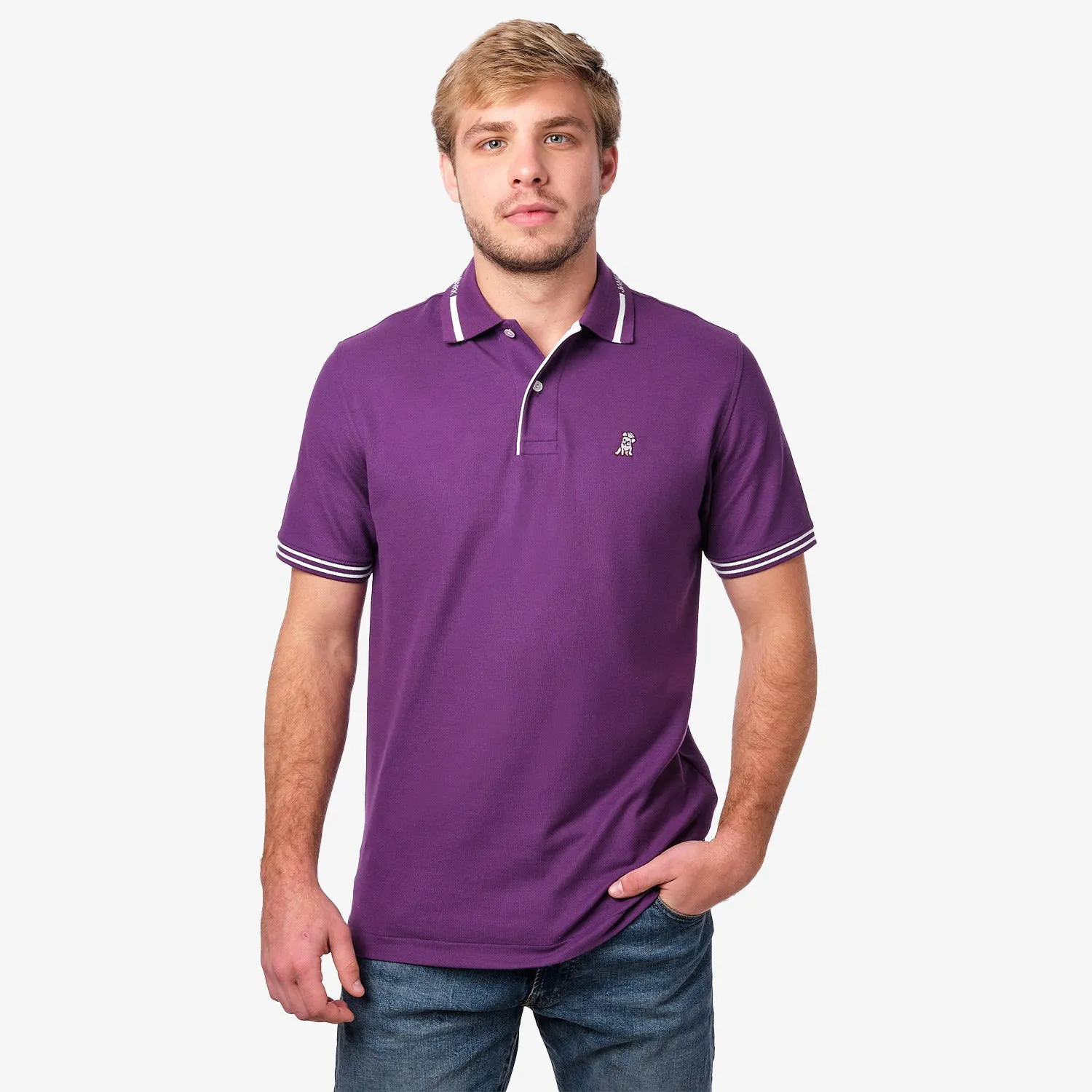 Men's Branded Collar Polo Shirt