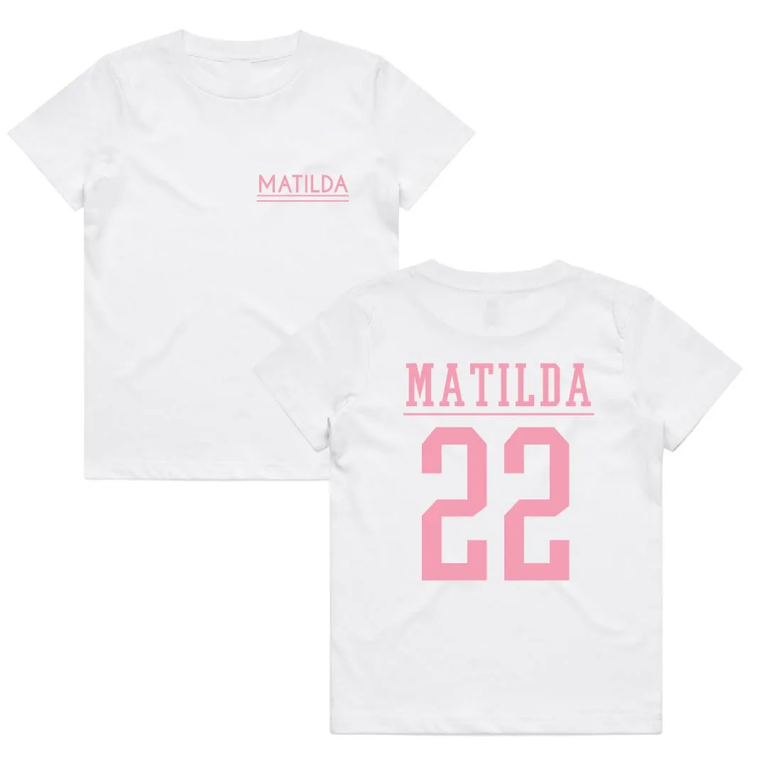 Name & Year Tee | Girls | Personalised | 3 Colours