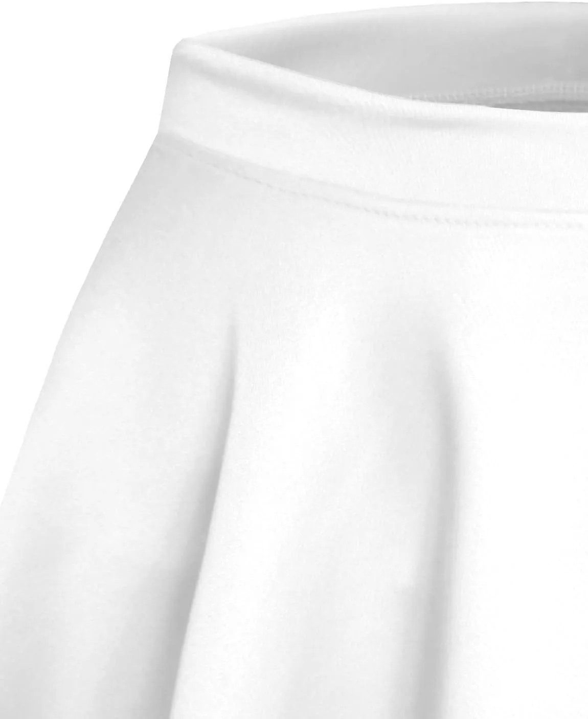 NE PEOPLE Womens Skater Skirt  Stretch Elastic Waist Casual Mini Flared Swing Pleated Skirts Made in USA S-3XL