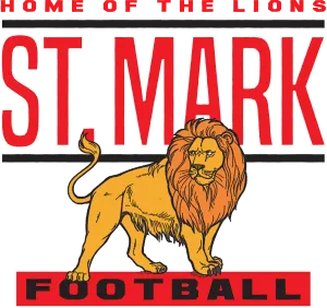 "St. Mark Lions Football" Design on Black