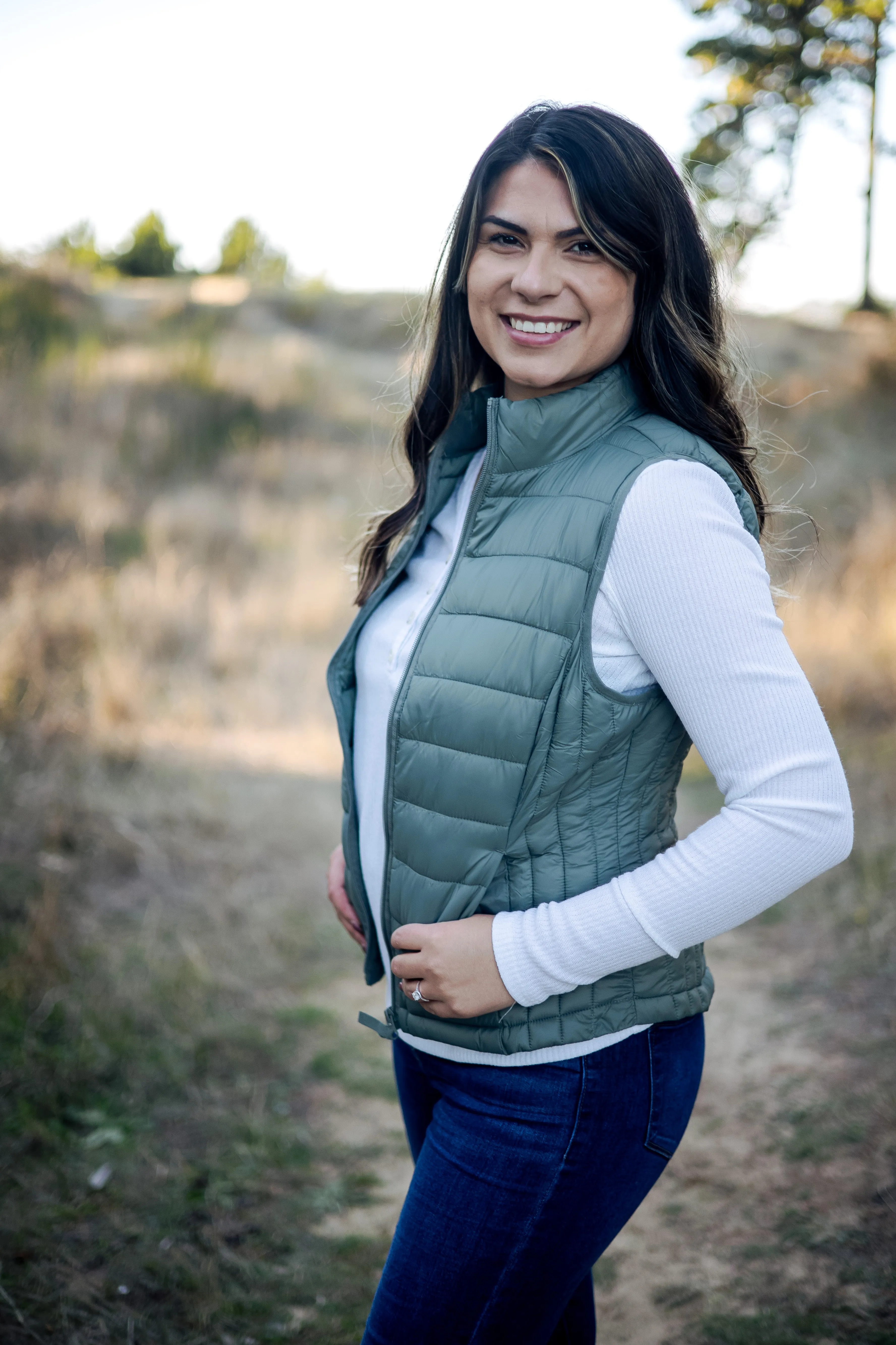Rebecca Down Vest (Evergreen)