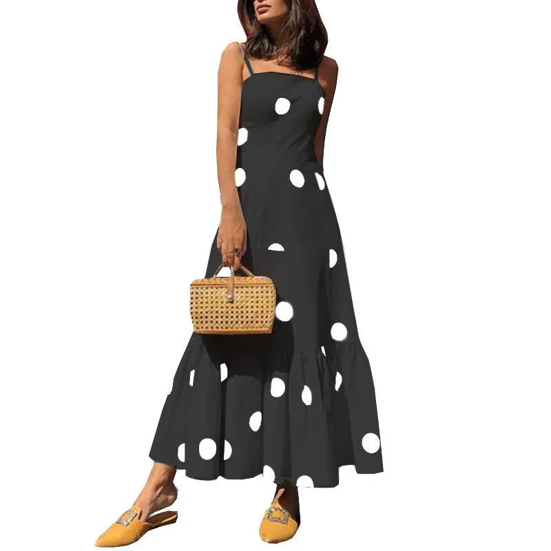 Sexy Strapless Dot Print Dresses