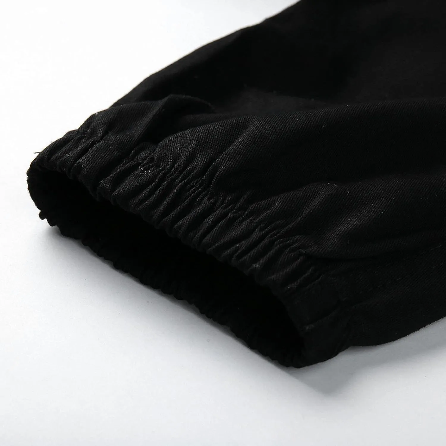 Slim Fit Work Jogger Pants for Men Stretch Twill Cotton Cargo Joggers Sweatpants Elastic Waist Cargo Hiking Pants