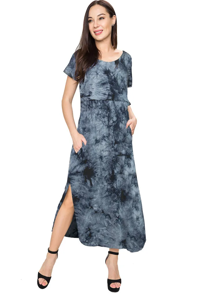 Smallshow Floral Nursing Maxi Dresses