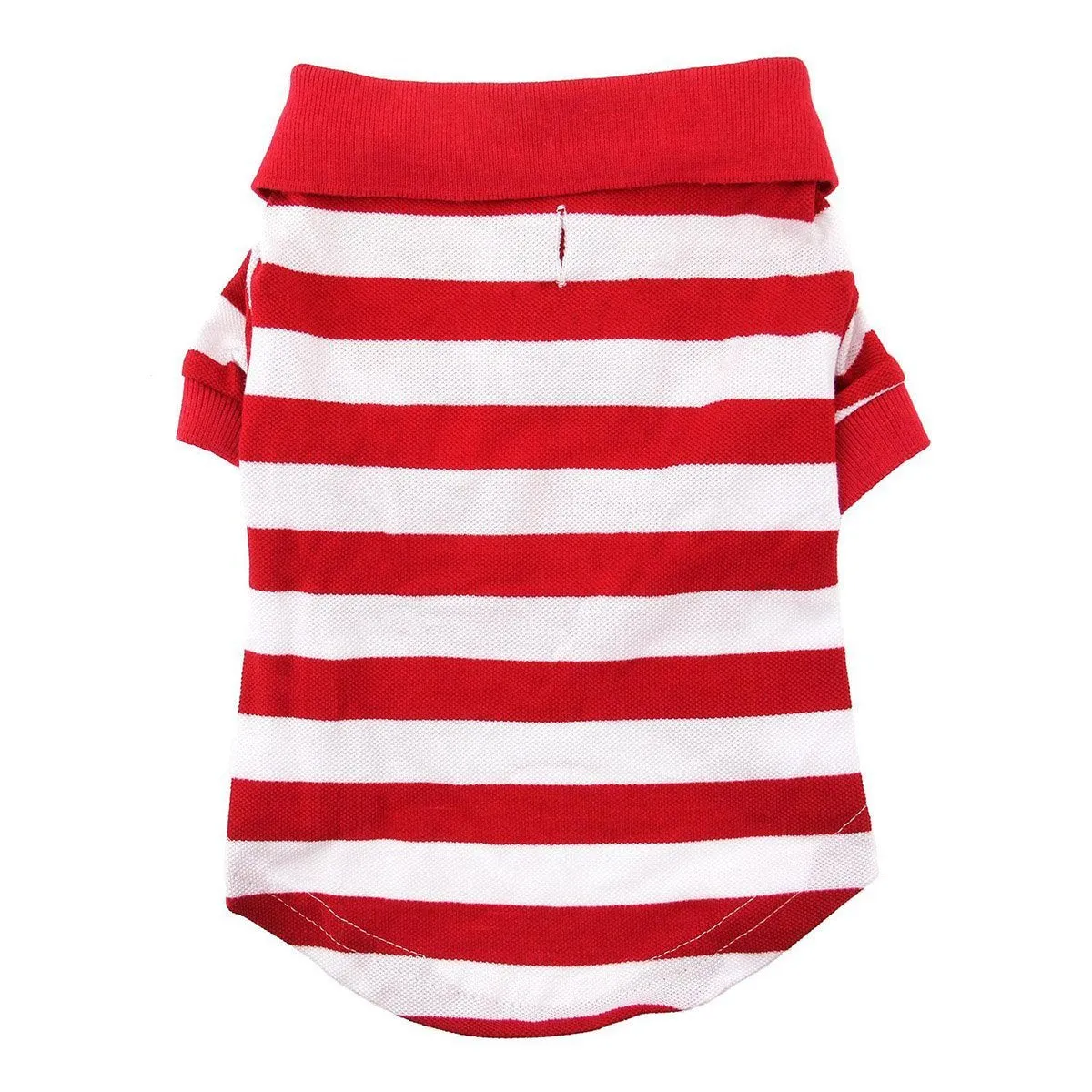 Striped Dog Polo Flame Scarlet Red/White 3XL