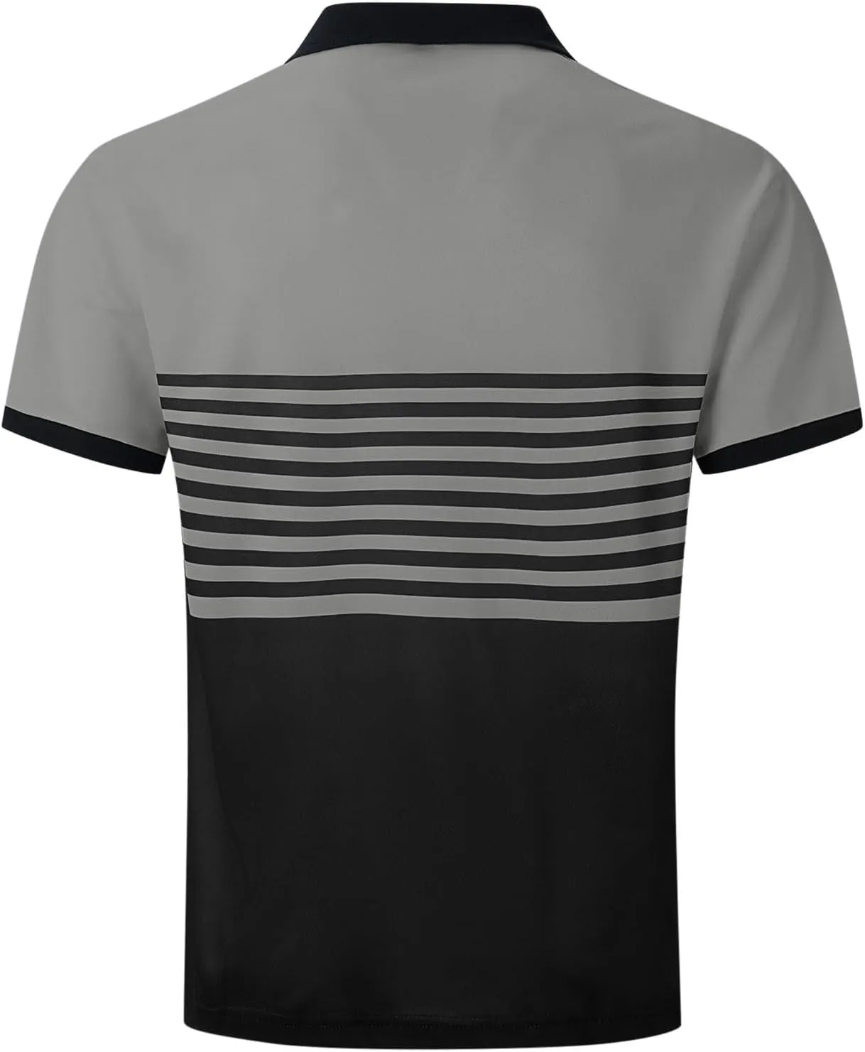 Striped Polo Shirts for Men Short Sleeve Casual Stylish Golf Tee Tops Classic Color Block Slim Fit Moisture Wicking Tshirt