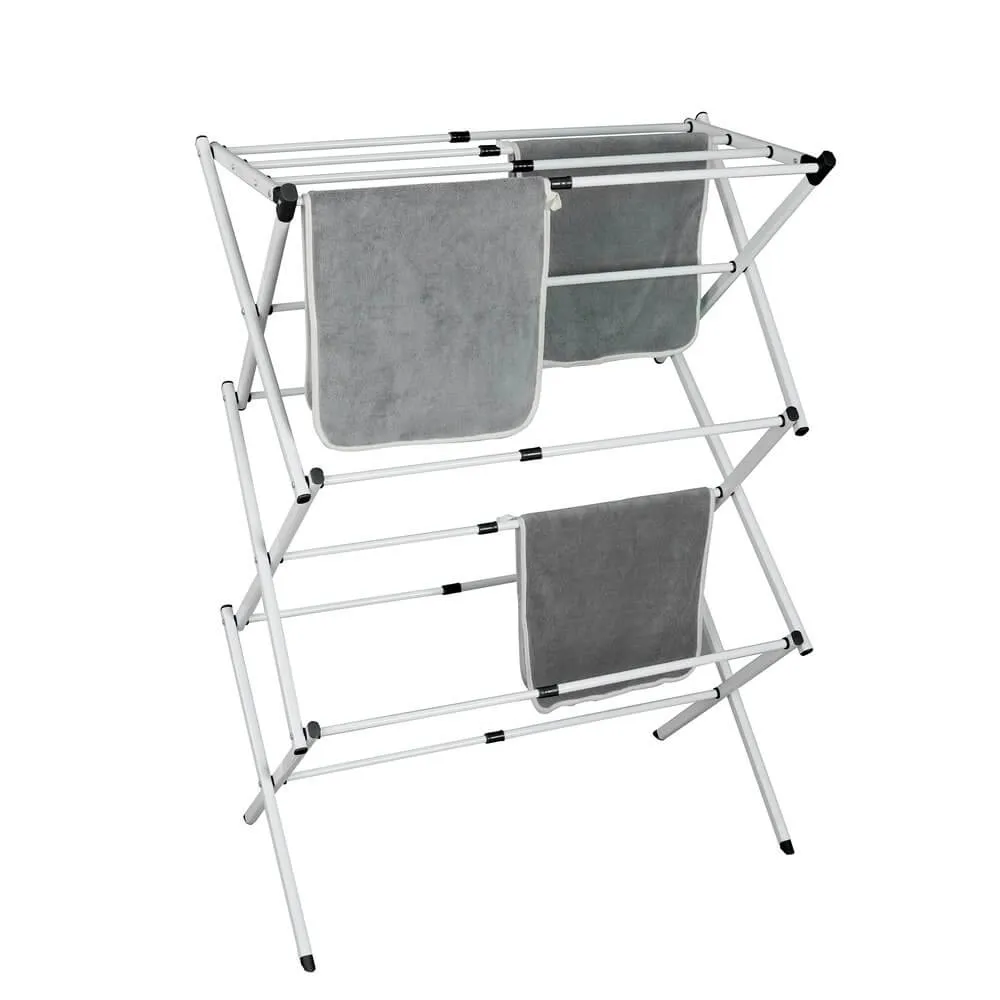 Suite Expandable Concertina Clothes Airer White