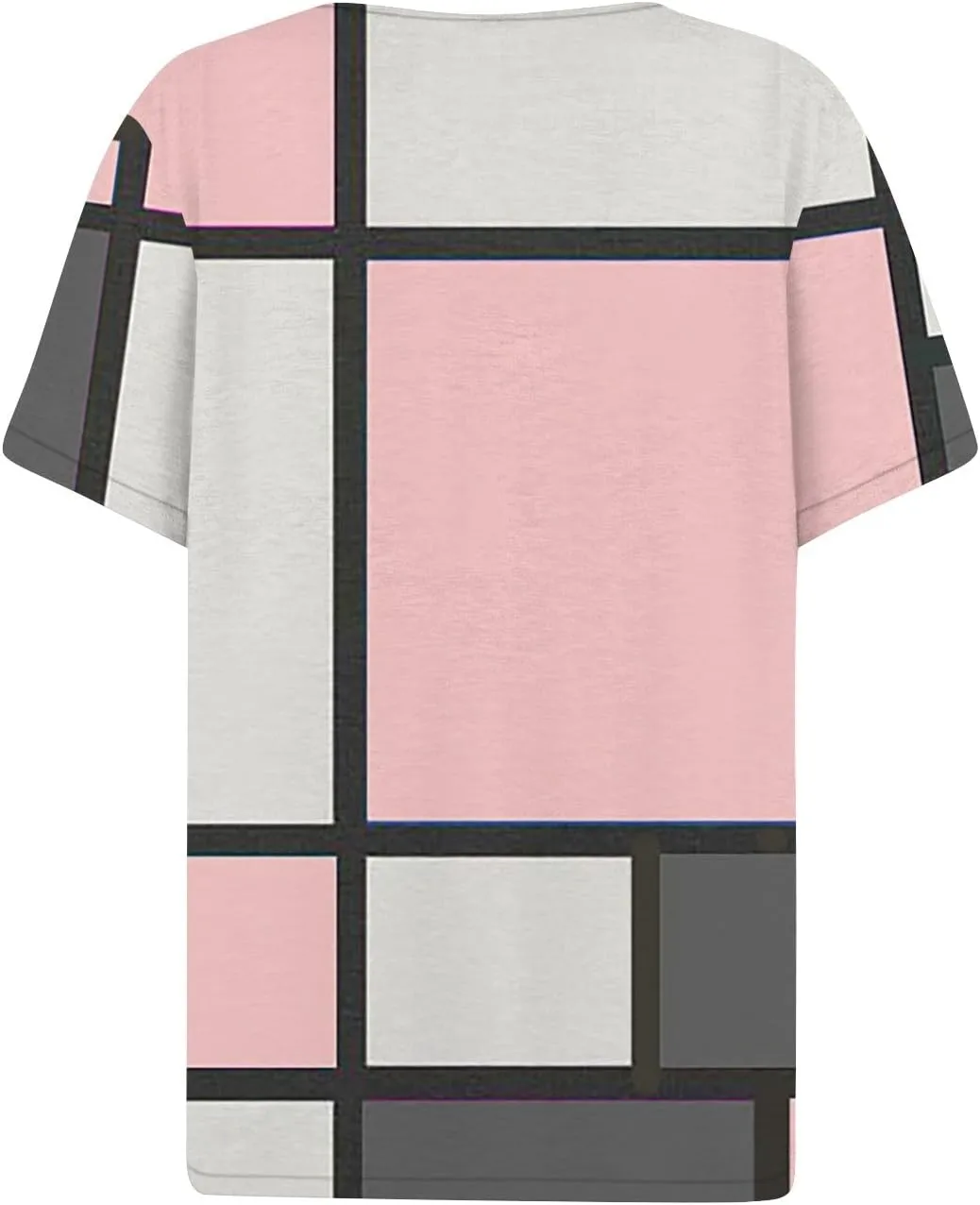 Summer Tops for Women 2025 Vacation Trendy V Neck Boho Short Sleeve Shirts Casual Loose Comfy Tunics Blouses
