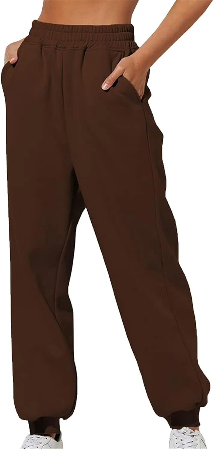 Sweatpants Women Baggy Solid Color Drawstring Womens Pants Fall 2024 Sweat Pants Straight Leg Trousers