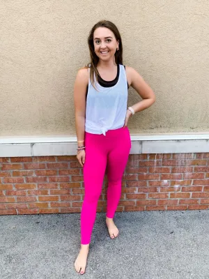 Tapered Band Solid Legging