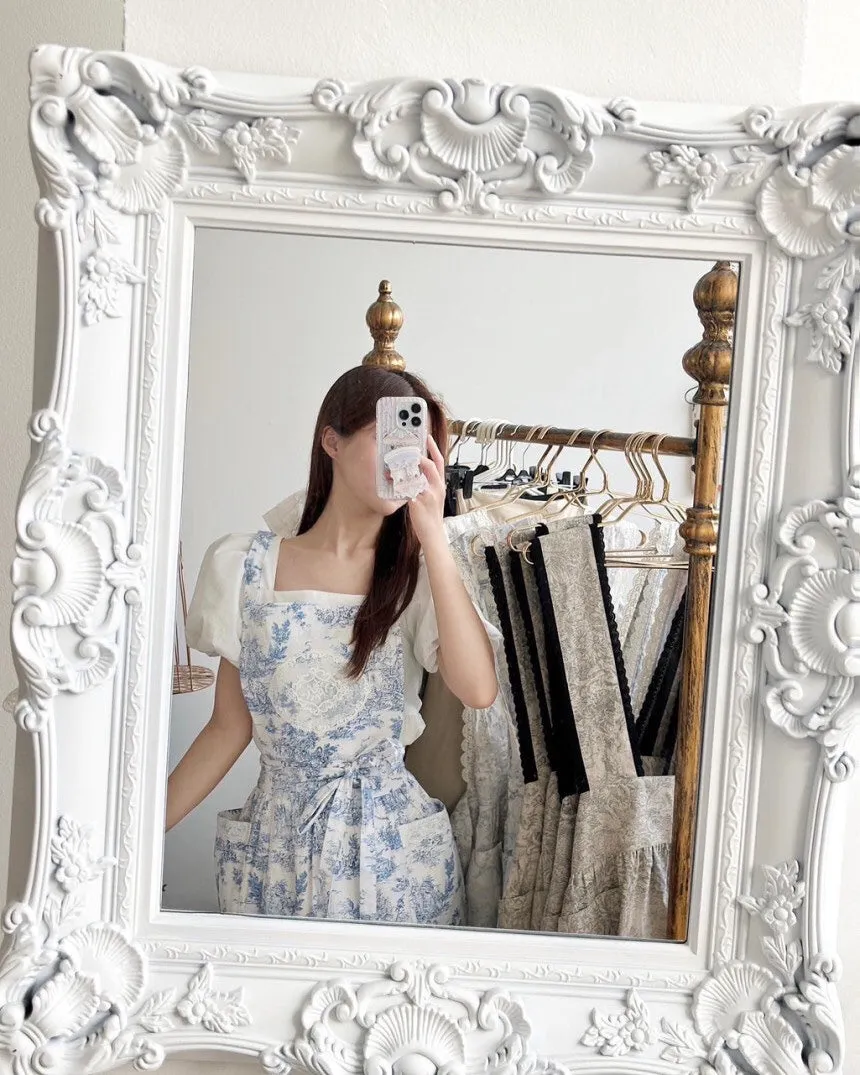 Toile de Long Frill Apron