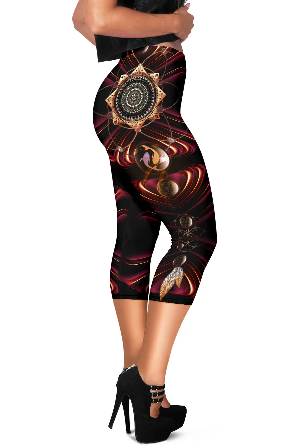Twist23 | Womens Capris by Cosmic Shiva