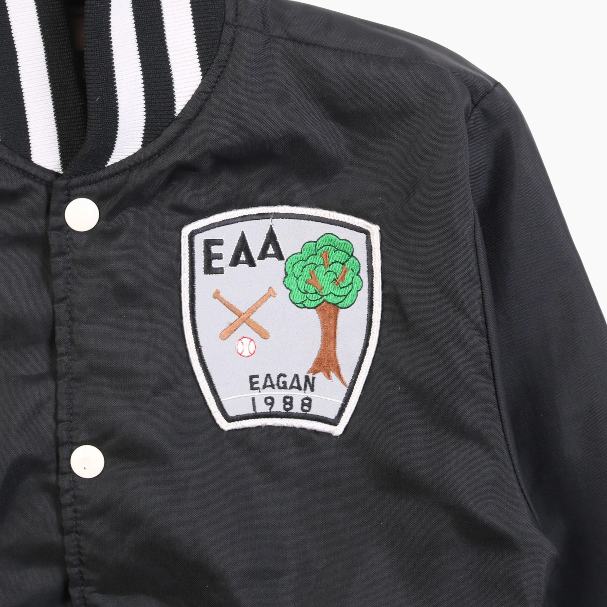 Vintage 'Eagan' Satin Bomber Jacket