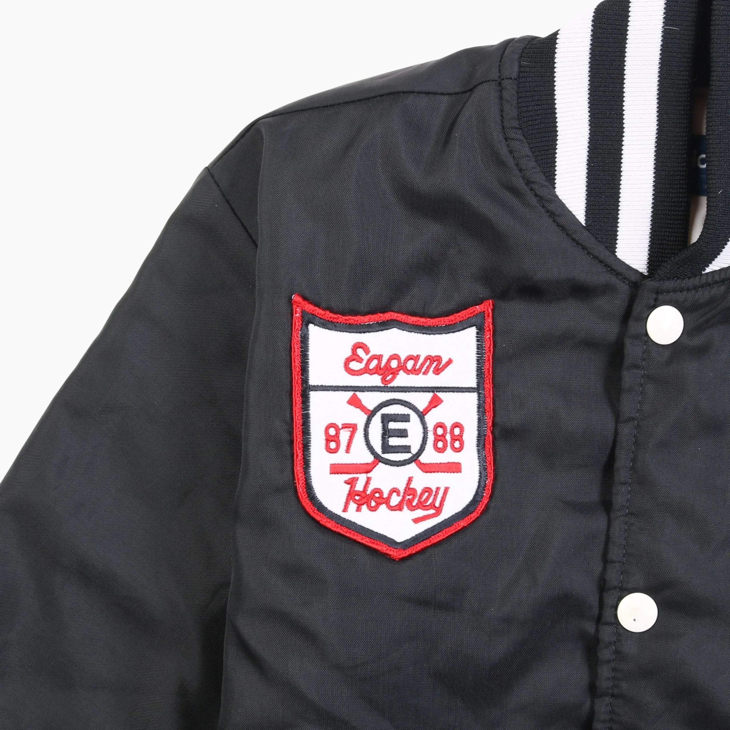 Vintage 'Eagan' Satin Bomber Jacket